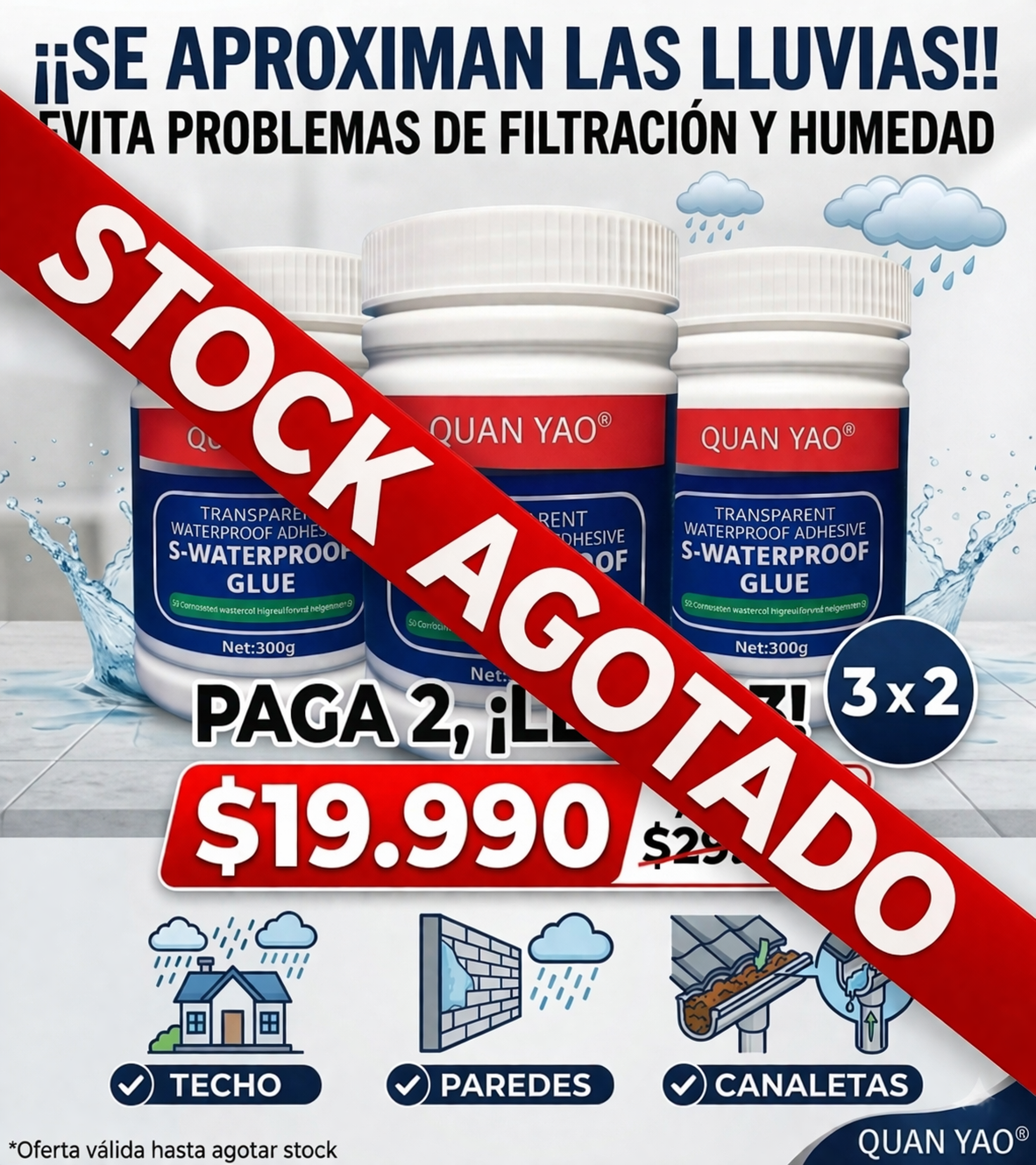 NO DEJES QUE LAS FILTRACIONES ARRUINEN TU CASA GENERANDO HUMEDAD Y AFECTANDO TU SALUD.